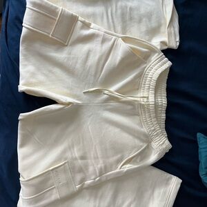 Athleta Light Cream Joggers